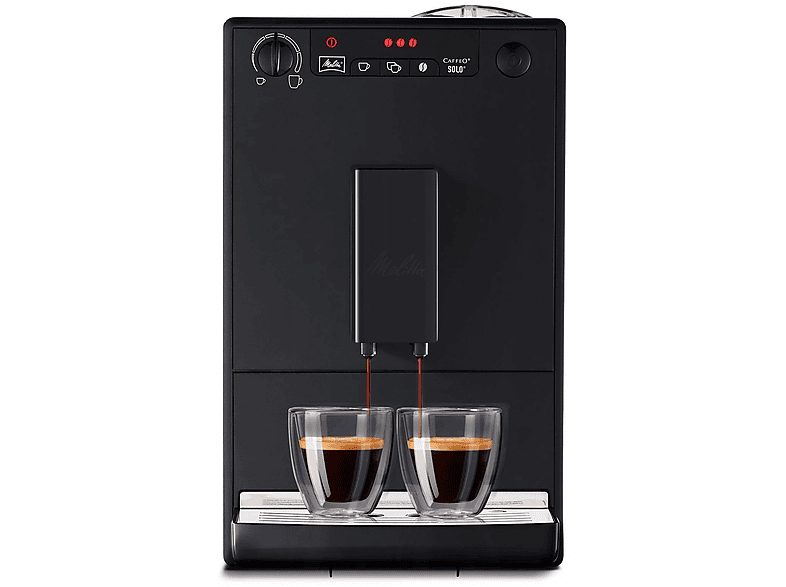 Cafetera superautomática - MELITTA Caffeo Solo, 15 bar, 1400 W, Negro