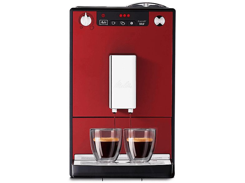Cafetera superautomática - MELITTA Caffeo Solo, 15 bar, 1400 W, Rojo Chile