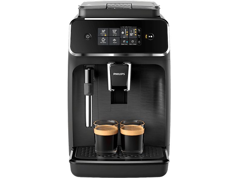 Cafetera superautomática - Philips EP2220/10, Molinillo integrado, Espumador de leche clásico, Filtro AquaClean, 1500W, 15 bar, 2 tazas, Negro