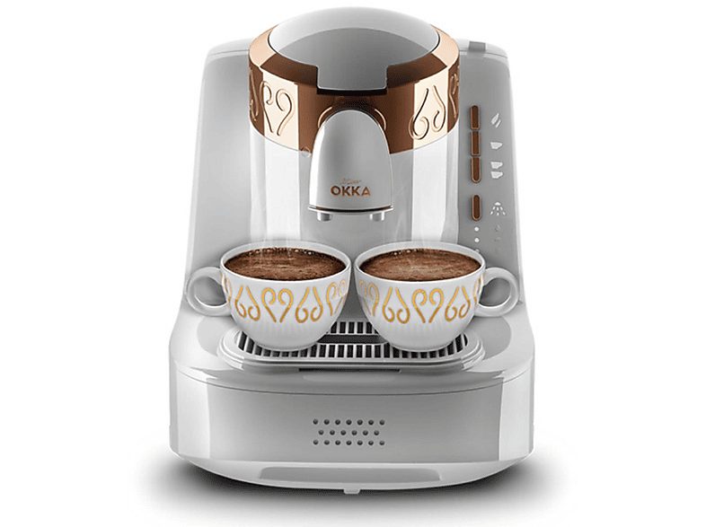 Cafetera turca - ARZUM OK001-Weiß, Cromo, Oro, Blanco
