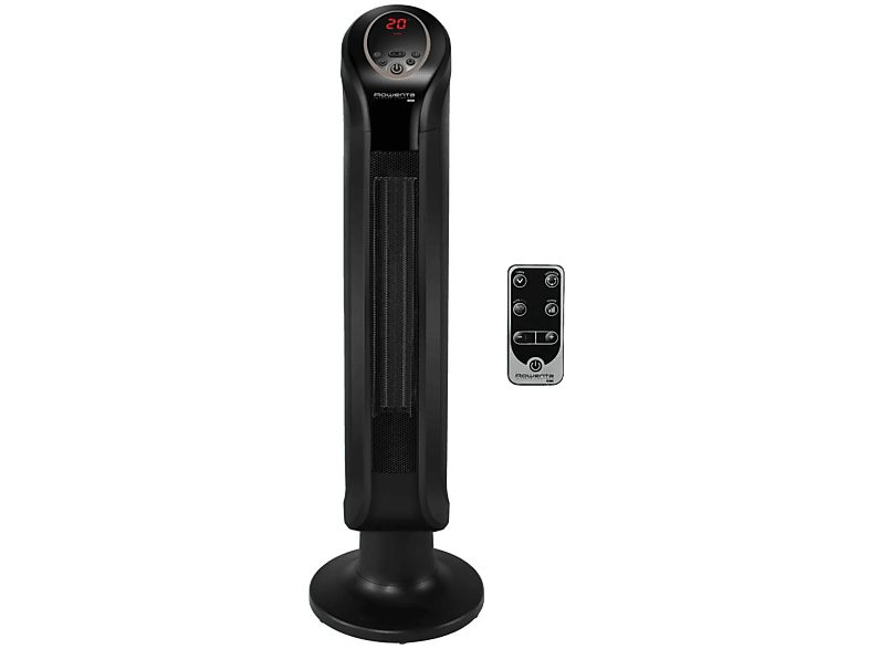 Calefactor cerámico - Rowenta Intense Comfort SO9420, 2400W, Cerámico, 40m², 3 Velocidades, Temperatura Automática, Oscilación, Silencioso, LED, ECO