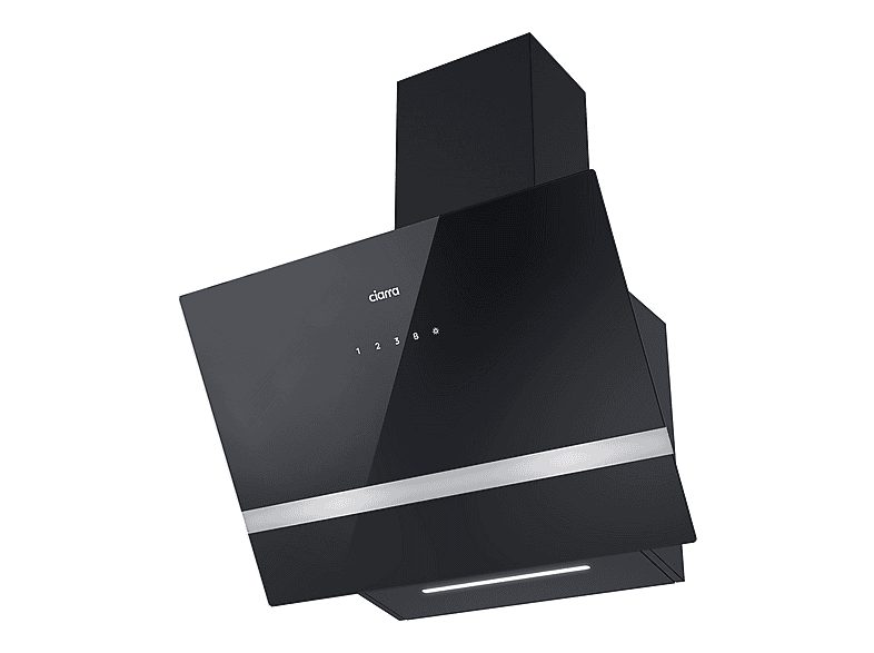Campana Decorativa - CIARRA VM6736HB, 4 velocidades, 650 m³/h, 595 mm, Negro