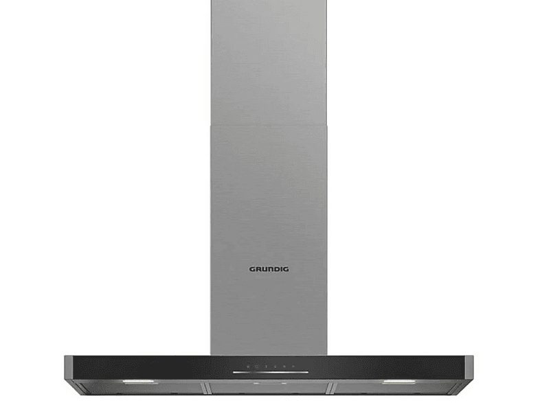 Campana decorativa - GRUNDIG GDKP5464BBSC, 3 velocidades, 430 m³/h, 898 mm, Negro, Acero inoxidable
