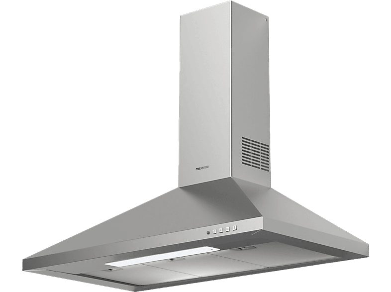 Campana decorativa - Mepamsa Gavia, 3 Velocidades, 650 m3/h, Iluminación LED, 70 cm, Inox