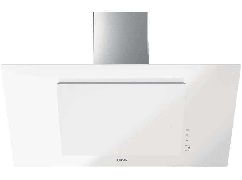 Campana decorativa - Teka DVT 98660 TBS, 3 Velocidades + intensiva, 584 m³/h, 90 cm, Blanco