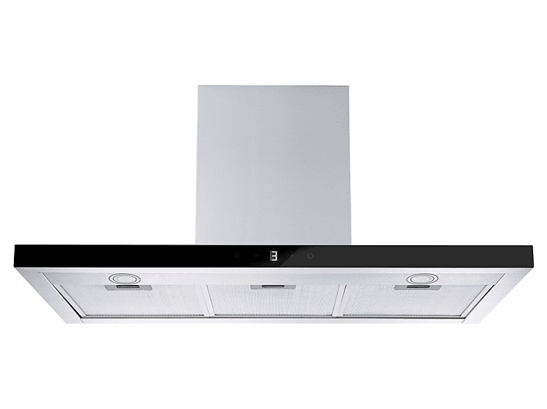 Campana Extractora - MIDEA MH90B4300B-ES, 4 velocidades, 800 m³/h, 500 mm, Gris