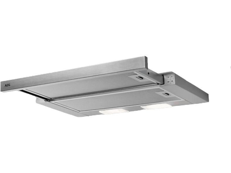 Campana telescópica - AEG DPB3632S, 3 velocidades, 410 m³/h, Luces LED, 60 cm, Inox