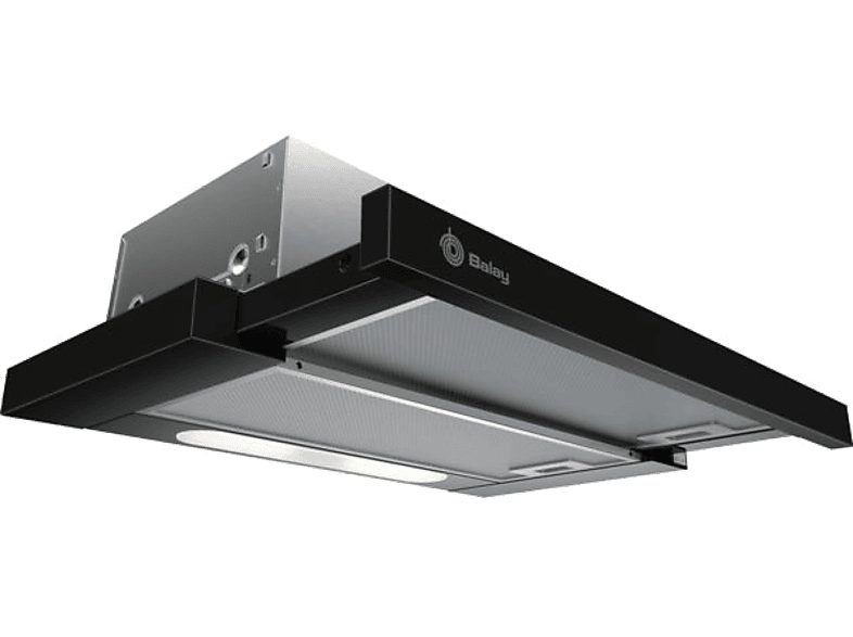 Campana telescópica - Balay 3BT263MN, 3 potencias, 360 m³/h, 60 cm Negro