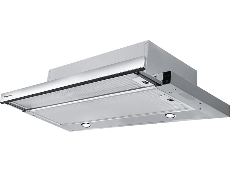 Campana telescópica - Mepamsa Superline 70 V2, 2 Niveles de Ventilación, 380m³/h, 70 cm Ancho, Acero inoxidable