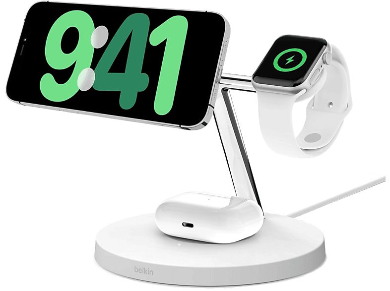 Cargador inalámbrico - BELKIN WIZ009VFWH-V2, Blanco