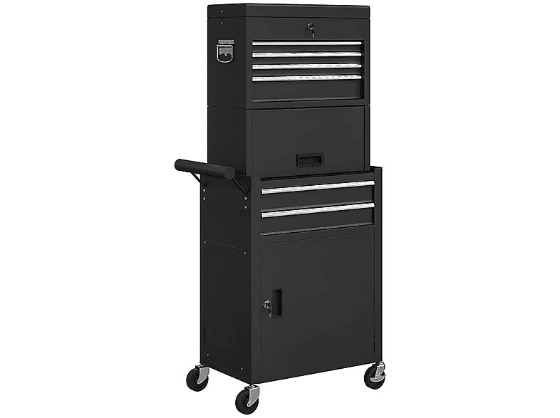 Carro de herramientas - HOMCOM B20-125V00BK