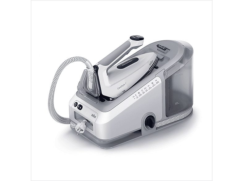 Centro de planchado - BRAUN BRAUN - Ferro c/ Caldeira IS7262GY, 2700 W, 7,5 bar, Eloxal, Gris