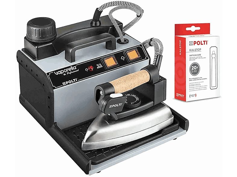 Centro de planchado - POLTI FI000032, 1750 W, Aluminio, Negro