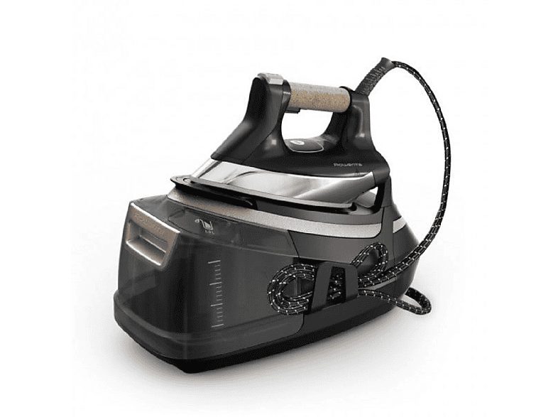 Centro de planchado - ROWENTA DG9661F0, 2800,00 W, 600 g/min, 8 bar, Suela Microsteam 400 HD 3De Láser, Black