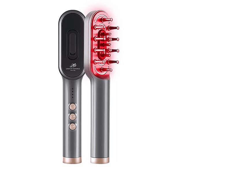 Cepillo de aire caliente  - PowerComb LALANOS COSMETICS, Gris