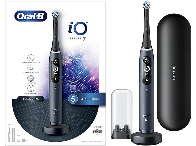 Cepillo eléctrico - ORAL-B 4210201363026, 5 velocidades, Negro