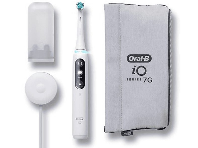 Cepillo eléctrico - ORAL-B IO7W, n/a velocidades, Blanco