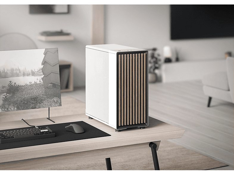 Chasis PC  - FD-C-NOR1C-01 FRACTAL DESIGN, Charcoal Black, Chalk White