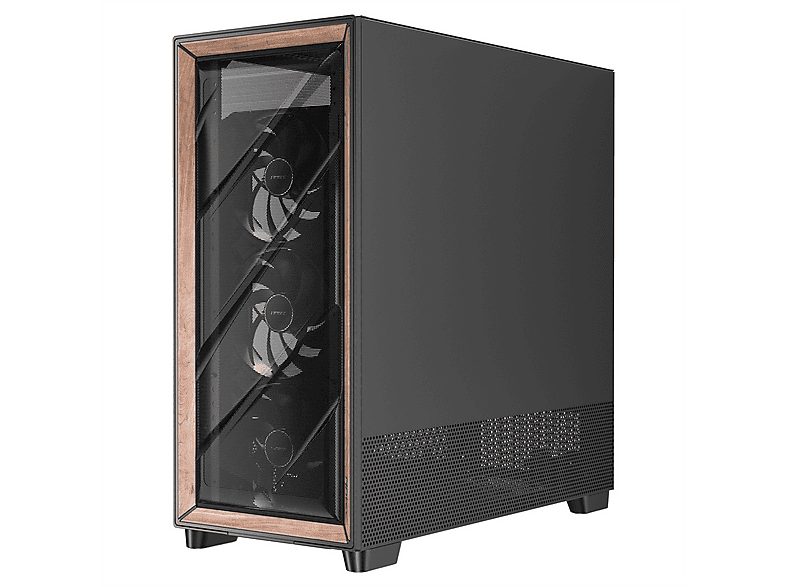 Chasis PC  - FLUX PRO EUV ANTEC, Negro, Madera