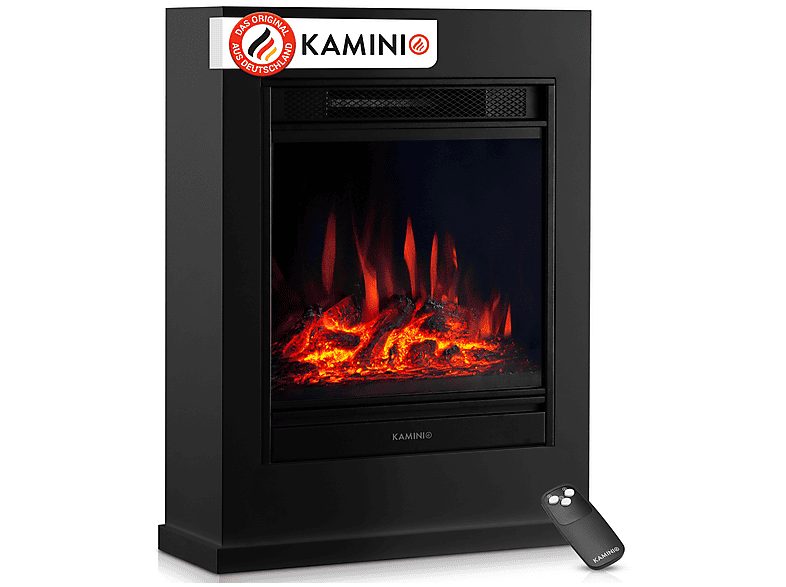 Chimenea eléctrica - KAMINIO KALLE, 1800 W , Negro
