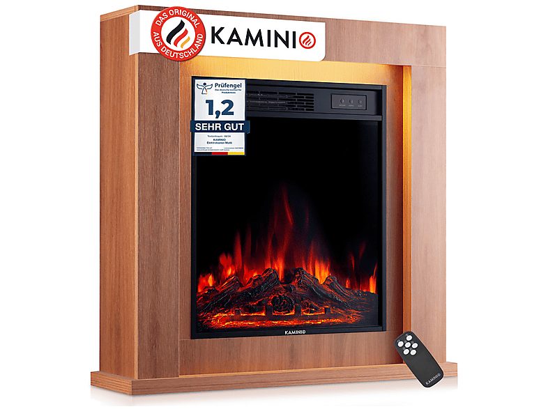 Chimenea eléctrica - KAMINIO MATTI 32, 1800 W , Roble