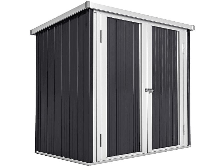 Cobertizo de Jardín - OUTSUNNY 845-430, 86 cm x 147 cm x 134 cm, Acero Galvanizado, PP, Negro