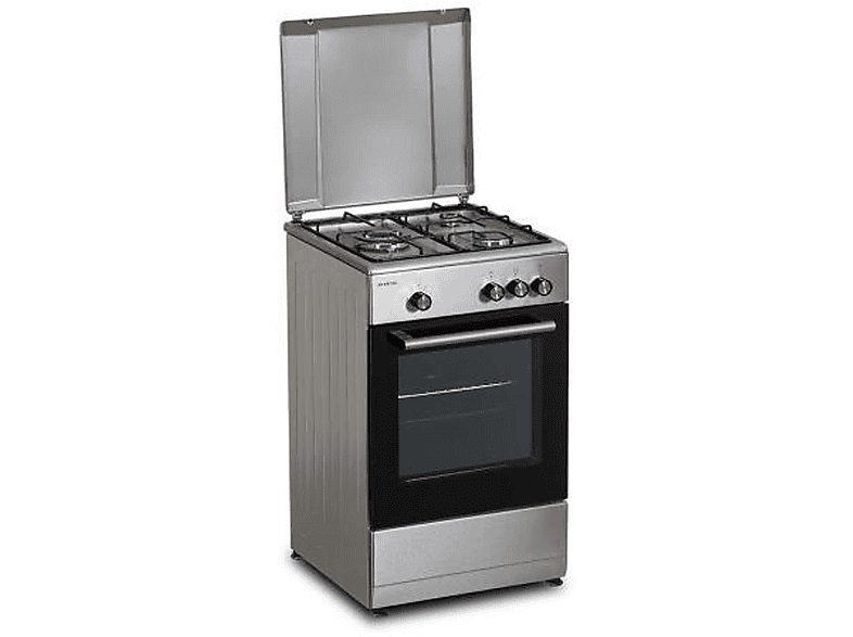 Cocina a gas  - CC57TAC INFINITON ELECTRONICS, 3 zonas, 43 l, 49,8 cm, Inox