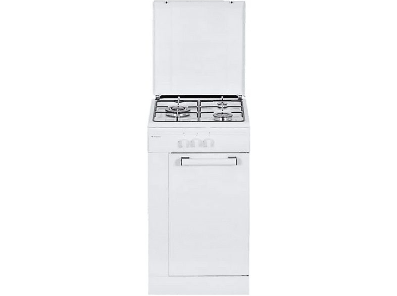 Cocina de gas  - AKG3500PB ASPES, 3 zonas, 50 l, 49,8 cm, Inox