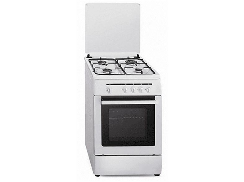 Cocina de gas  - CB55BB      BUT VITROKITCHEN, 4 zonas, 48 l, 500 mm, Blanco