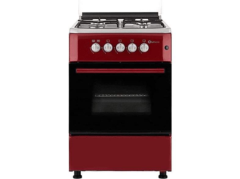 Cocina de Gas  - F5S40G2IR SOLTHERMIC, ES zonas, 50 cm, Rojo