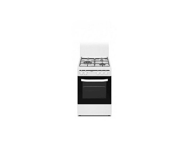 Cocina de Gas Horno Eléctrico  - CB5535BBE VITROKITCHEN, 3 zonas, 48 l, 50 cm, Blanco