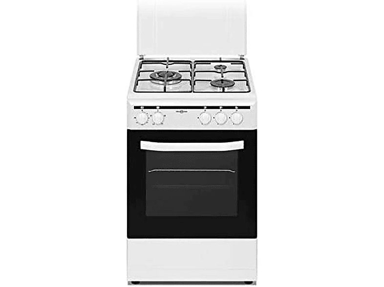 Cocina de Gas Horno Eléctrico  - CB5535BNE VITROKITCHEN, 3 zonas, 48 l, No, 500 mm, Blanco
