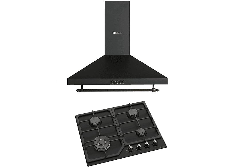 Cocina de Gas  - PSA022WH60PR SOLTHERMIC, 0 l, 90 cm, Negro