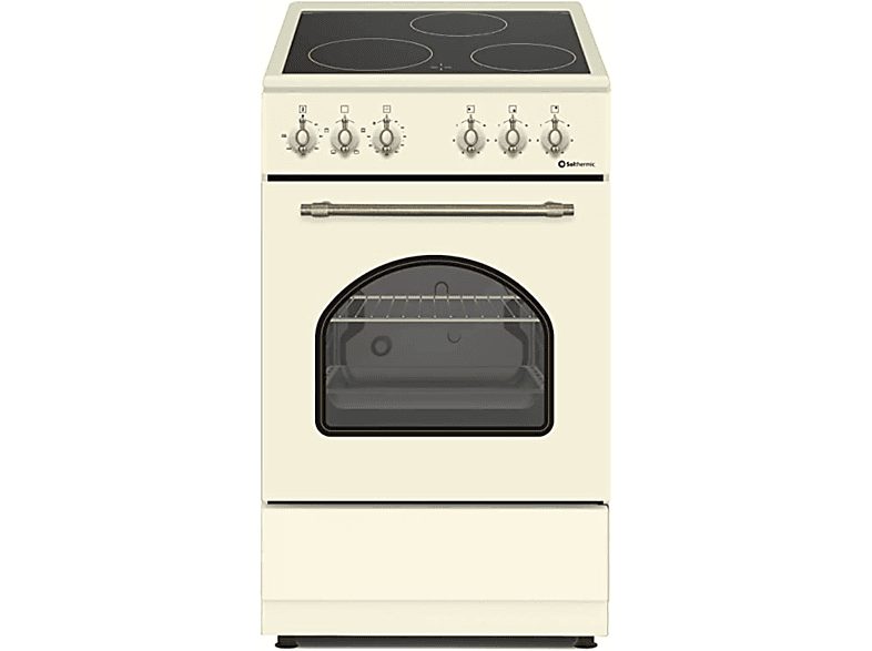 Cocina Eléctrica  - 50X55VTCC SOLTHERMIC, ES zonas, 60 l, 50 cm, Crema