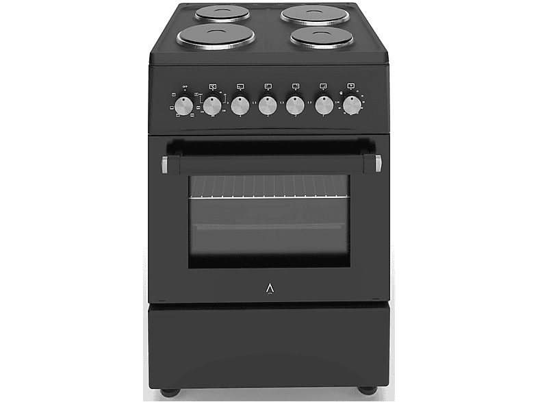 Cocina eléctrica  - VULCANO ELITE-60E ALPHA, 57 cm, Negro