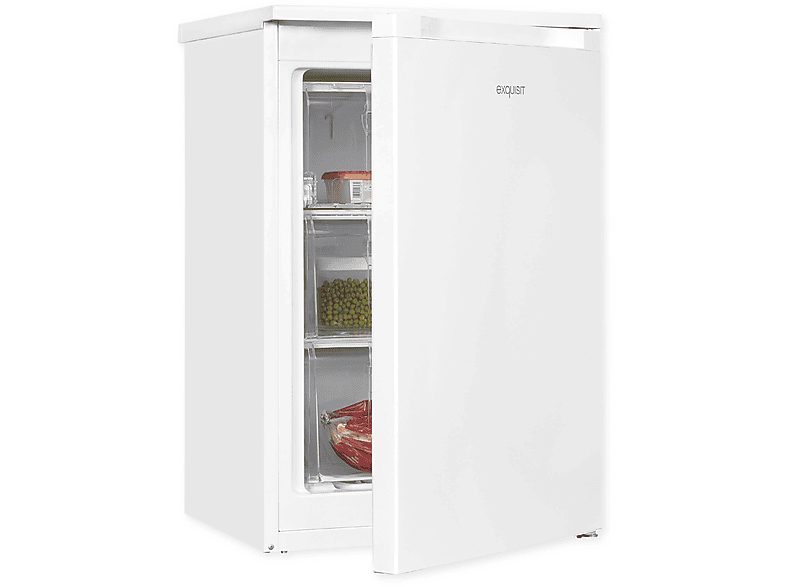 Congelador bajo encimera - EXQUISIT GS81-051C, 845 mm, Blanco