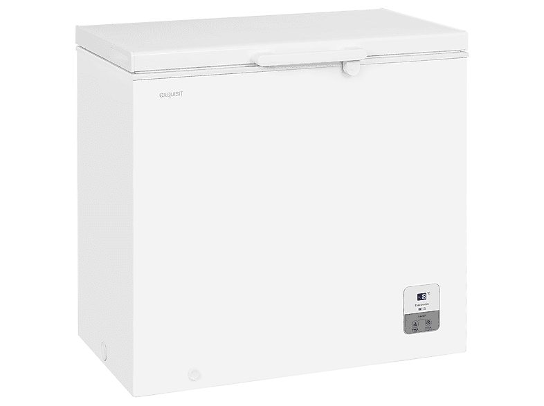 Congelador horizontal - EXQUISIT 811420301, 182 l, 842 mm, Blanco