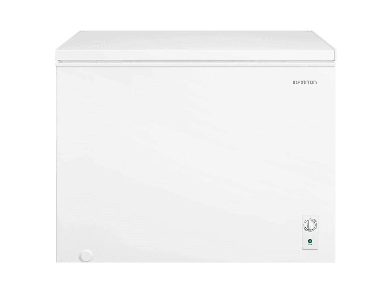 Congelador horizontal - Infiniton CH-30H85BEH, 293 l, 84.4 cm Alto, Compresor Silent design, Tecnología Dual System, Control Mecánico, Blanco