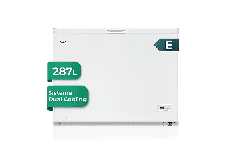 Congelador horizontal - SVAN SCH3001EDC, 287 l, 85 cm, Not available