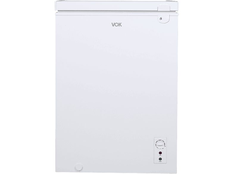 Congelador horizontal - VOK VOK EVF-99CDEW, Función dual, Cerradura, 99 l, 83,5 cm, Blanco
