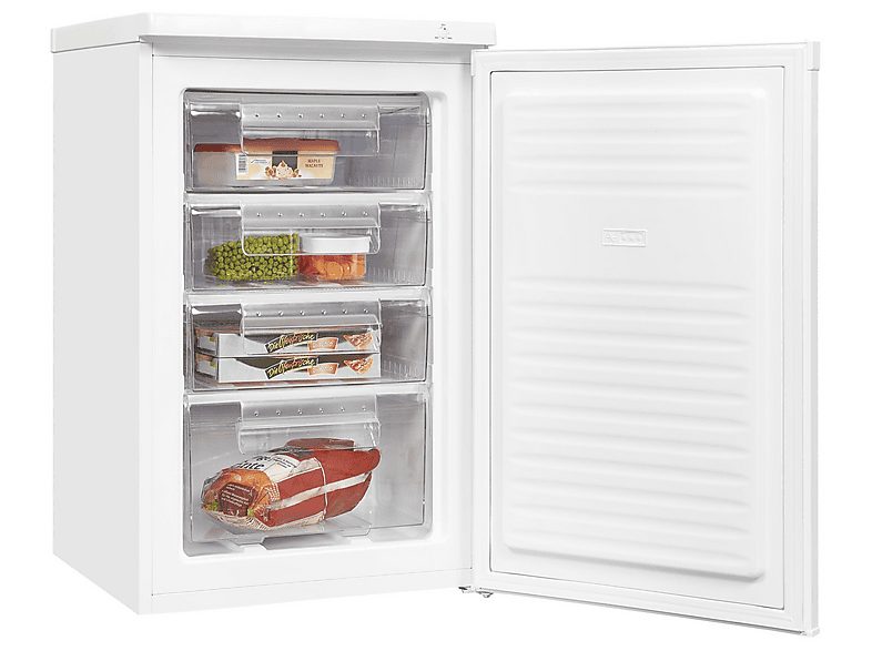 Congelador vertical - EXQUISIT GS80-040E, 91 l, 855 mm, Blanco