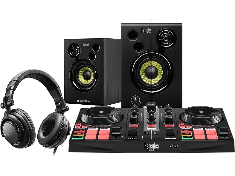 Controladora DJ  - HERCULES DJLEARNING KIT MK2 HERCULES, Negro