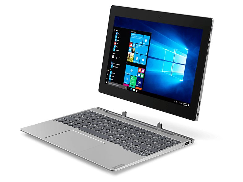 Convertible 2 en 1 - LENOVO ideapad D330-10IGM, 10,1 ", Intel® Celeron® N4000, 4 GB RAM, 64 GB, HD Graphics, Windows 10 Home (64 Bit), Gris