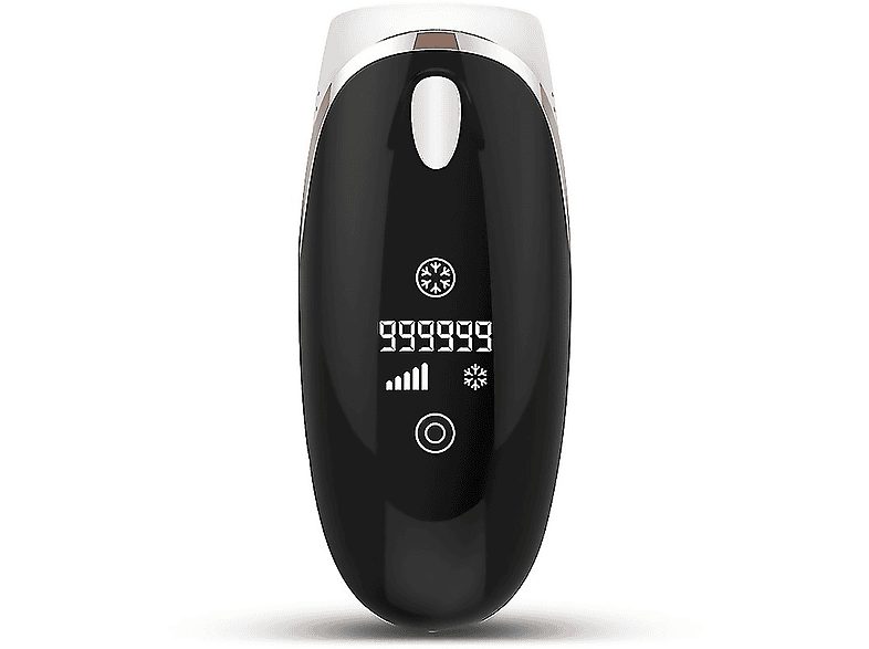 Depiladora IPL - IDERMIA T10 de luz pulsada. 2 modos de uso. Dispone de pantalla digital LED., Negro