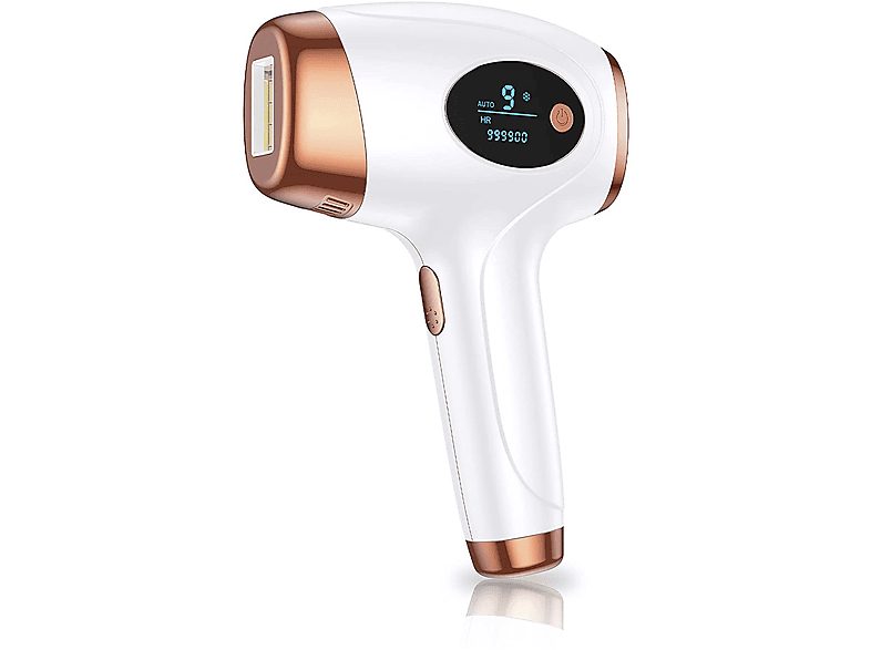 Depiladora IPL - IDERMIA Ts8 de luz pulsada. 2 modos de uso. Dispone de pantalla digital LED., Blanco