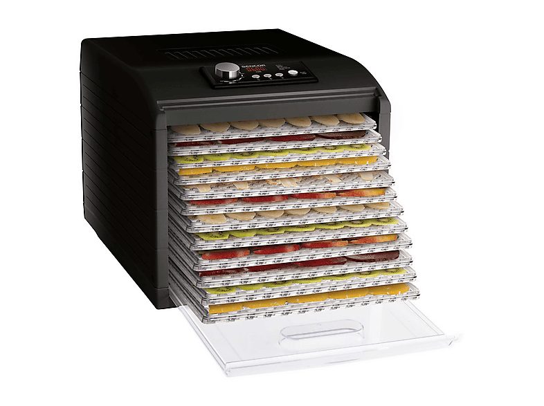 Deshidratadora - SENCOR SFD 6600BK, 500 W, Negro
