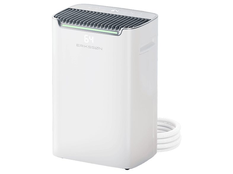 Deshumidificador - ERIKSSØN 20L/24h Dry Pro Plus, 2,5 l, 70 m², Blanco