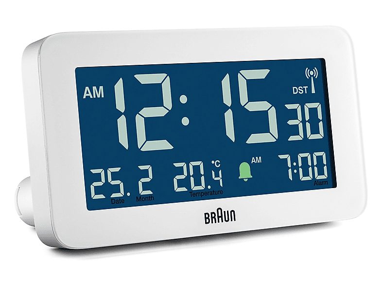 Despertador  - BC10-DCF W BRAUN, Blanco
