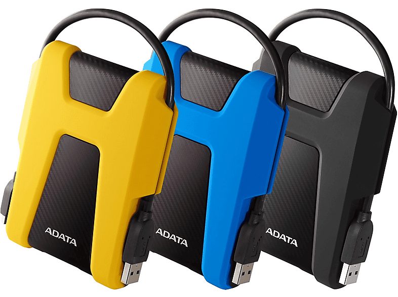 Disco duro externo 2 TB - ADATA HD680, 3,5 ", HDD, Azul