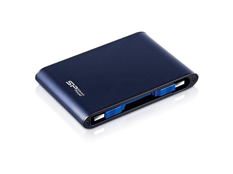 Disco duro externo 2 TB - SILICON POWER SP020TBPHDA80S3B, 2,5 ", HDD, Azul